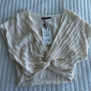 Zara cropped blouse